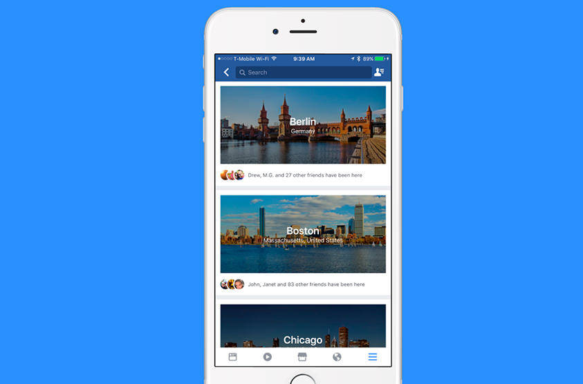 Facebook тестирует новый сервис для путешественников