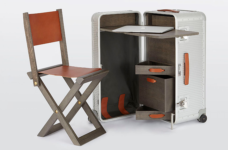 Итальянский дизайнер создал спальню с кухней в чемодане (1)