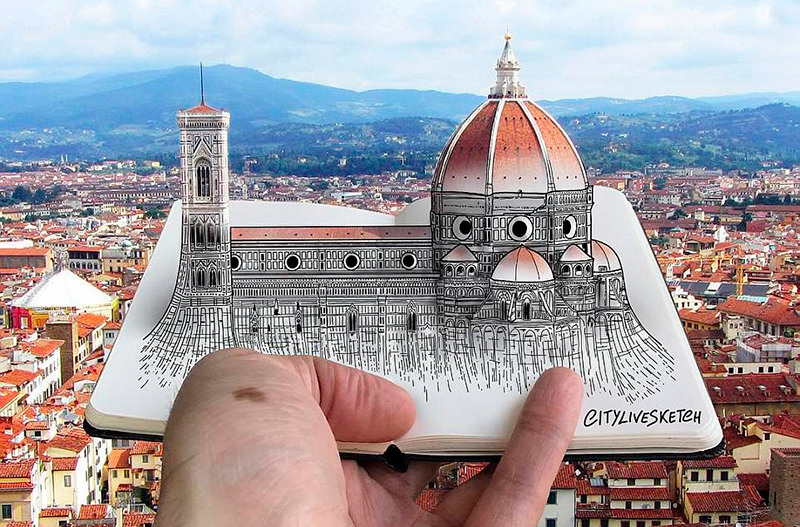 Художник создал 3D-эскизы известных достопримечательностей (3)