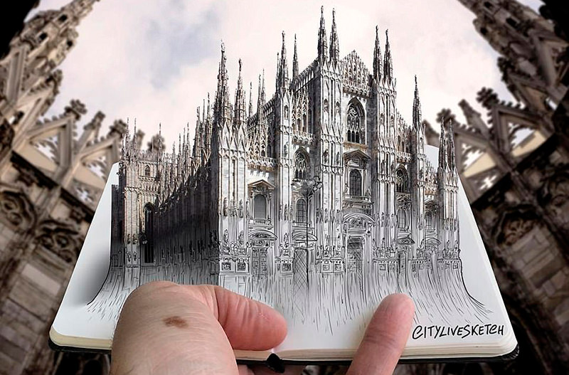 Художник создал 3D-эскизы известных достопримечательностей (2)