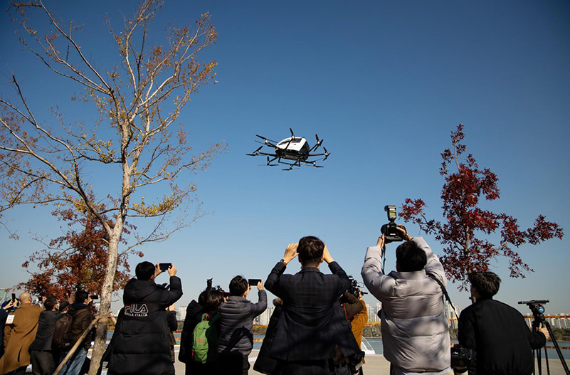 В Сеуле протестировали беспилотное воздушное такси