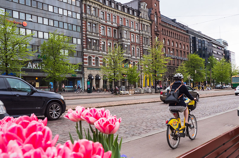 В Хельсинки запустили приложение, которое находит лучшие маршруты для велосипедистов и хайкеров