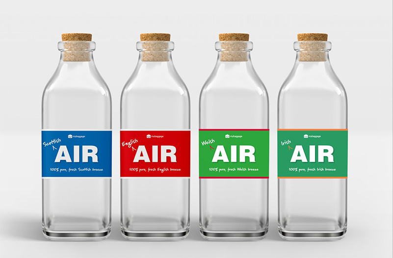Британская компания начала продавать бутылки с воздухом из разных частей страны
