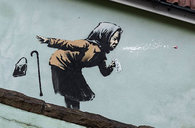 В Бристоле появилось новое граффити Banksy