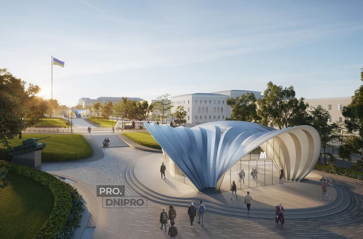 Появились первые фото метро в Днепре от студии Zaha Hadid Architects (1)