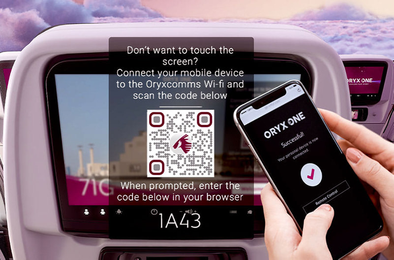 Qatar Airways предлагает пассажирам бесконтактные развлечения в полете