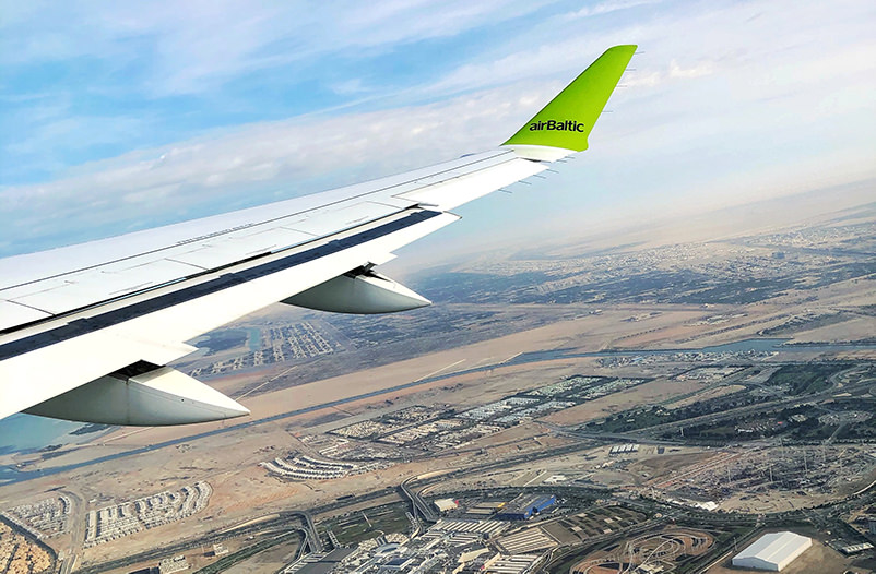 airBaltic будет летать из Риги в Дубай