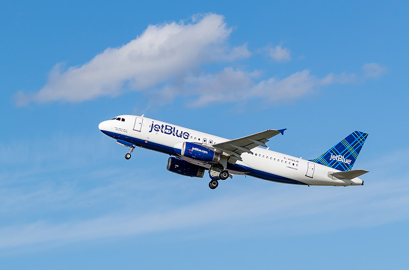 jetBlue начал летать через Атлантику