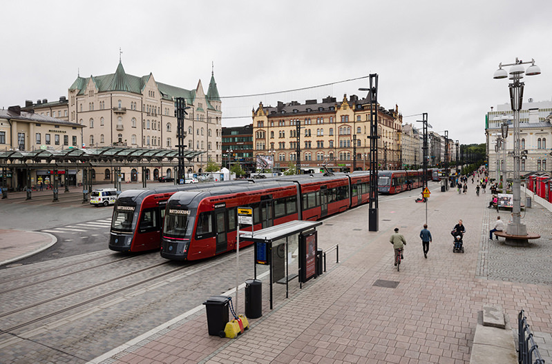 В финском городе Тампере появилась трамвайная линия