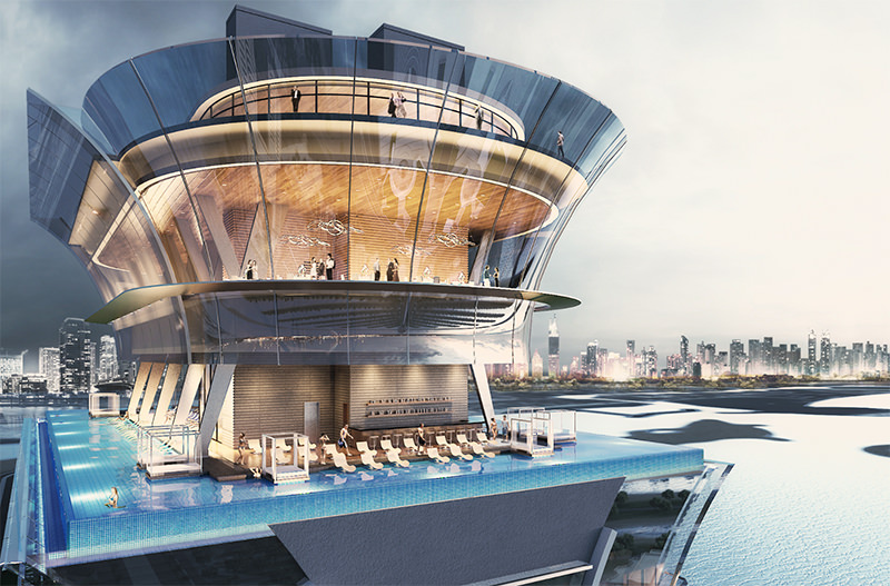 В Дубае откроется самый высокий панорамный бассейн