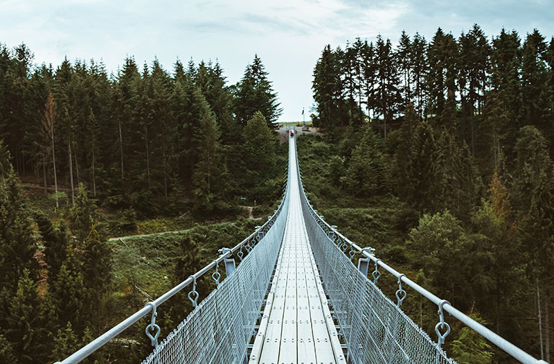 В Чехии строят самый длинный подвесной мост для пешеходов