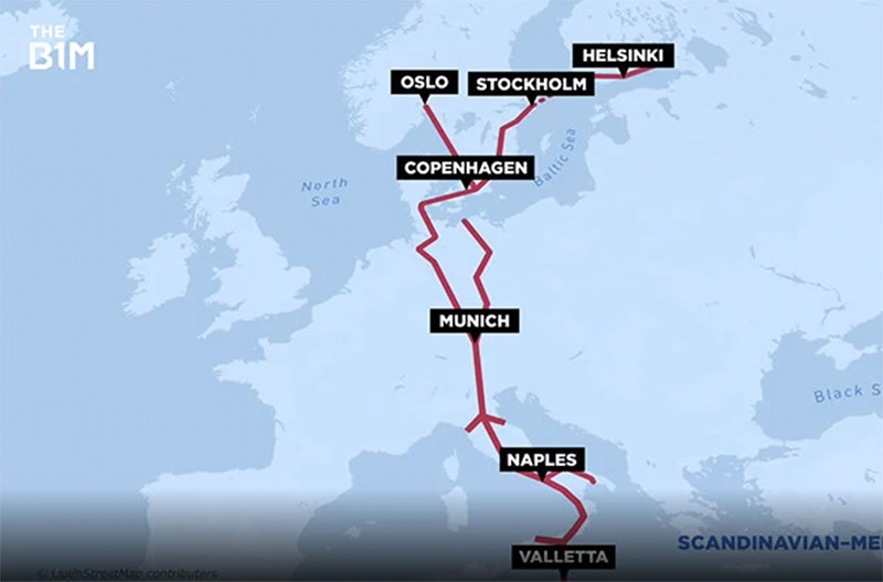В Европе построят тоннель, который соединит Скандинавию и Средиземноморье