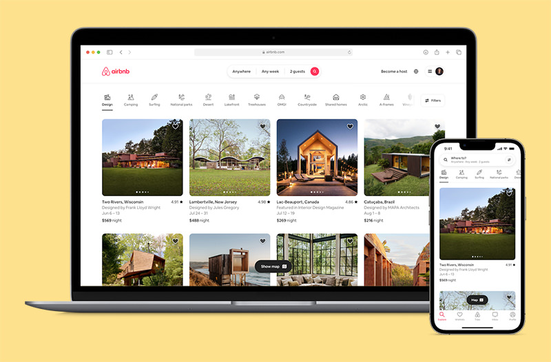 Airbnb обновил дизайн