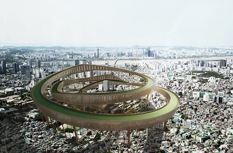 В Сеуле хотят установить парящую надстройку для генерации кислорода